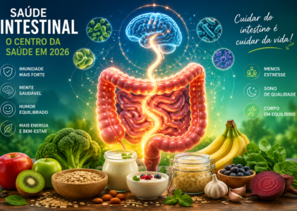 Saúde intestinal: por que o intestino virou o centro da saúde em 2026?