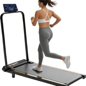 Esteira Elétrica 2,0HP, Bluetooth, 12km/h, 120kg, 127V/220V | Esteira elétrica silenciosa para caminhada e corrida, dobrável, compacta e com rodízios para uso residencia