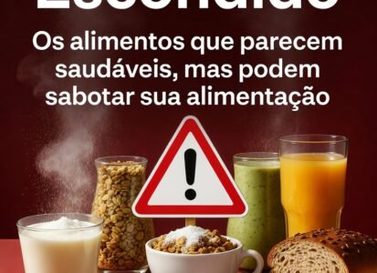 Açúcar Escondido: Os alimentos que parecem saudáveis, mas podem sabotar sua alimentação