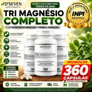 TRIO DE MAGNÉSIO| MAGNÉSIO PA MAGNÉSIO TREONATO MAGNÉSIO DIMALATO PURO 100% CONCENTRADO DE QUALIDADE