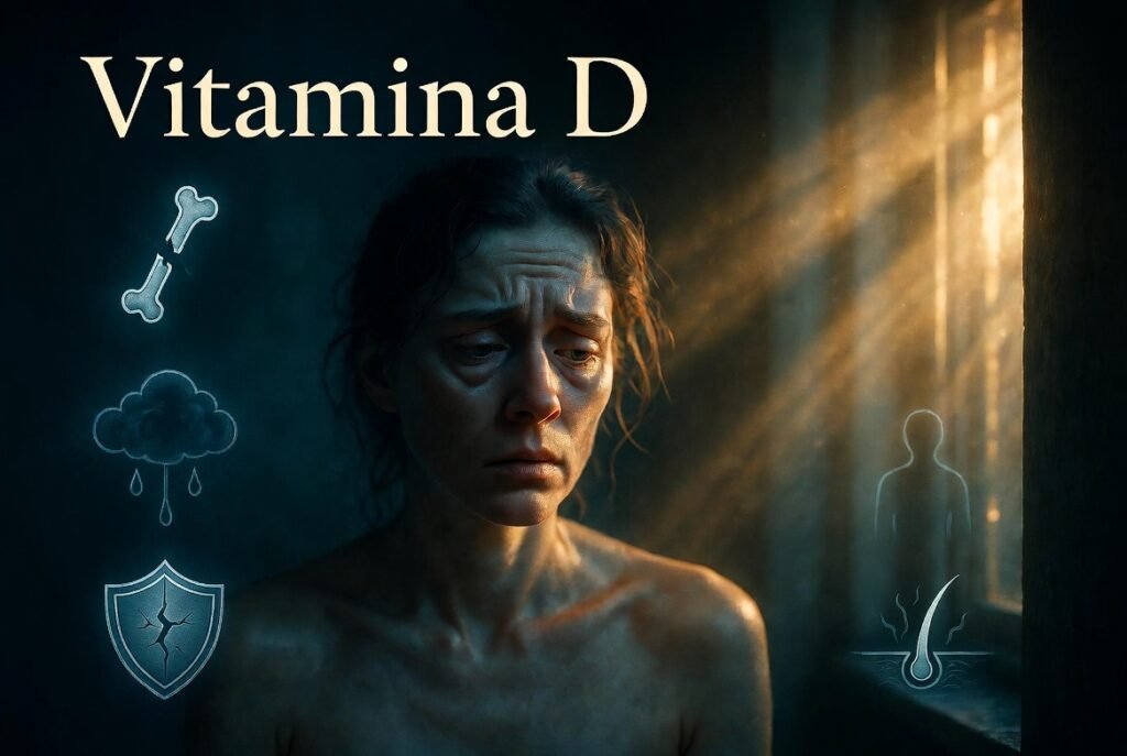 Descubra os principais sintomas da deficiência de vitamina D, quem corre mais risco, quando suplementar e como manter níveis saudáveis naturalmente.