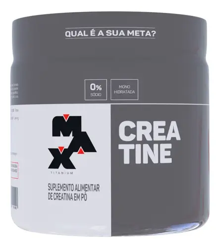 Creatina 150g Creatina Monohidratada Max Titanium Sem Sabor Alta Pureza