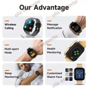 Novo Smartwatch Bluetooth 2026 para Homens & Mulheres, Monitoramento do Sono e Atividades, Atendimento de Chamadas,
