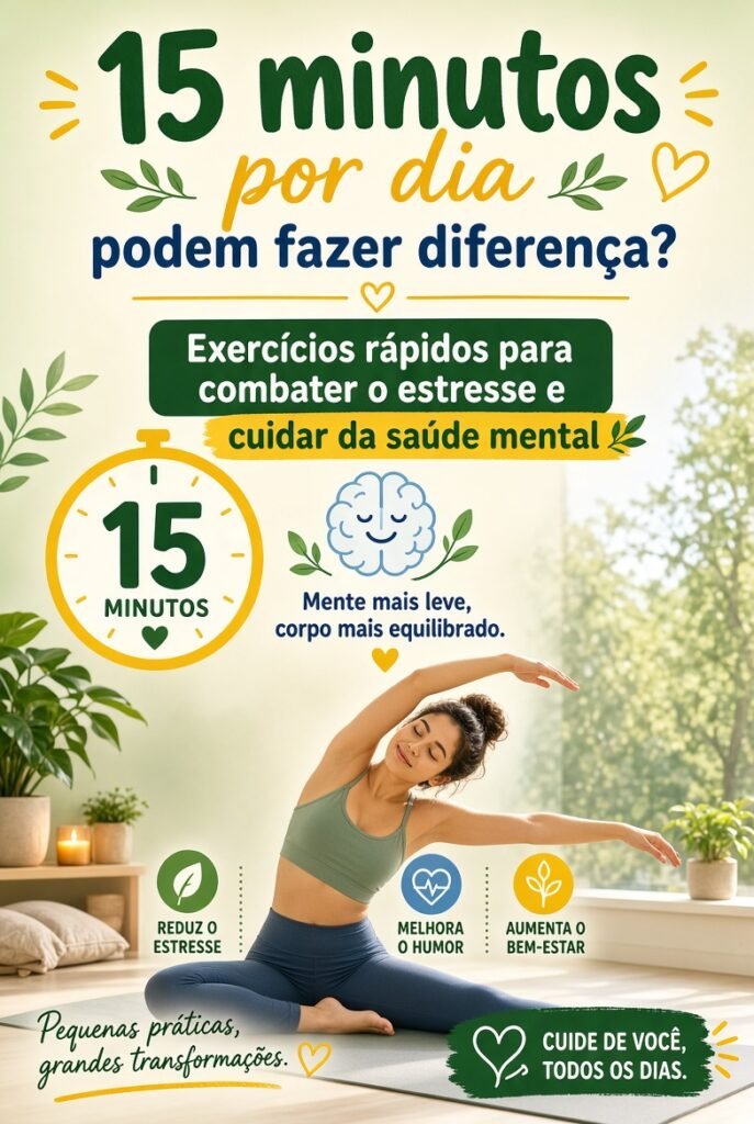 15 minutos por dia podem fazer diferença